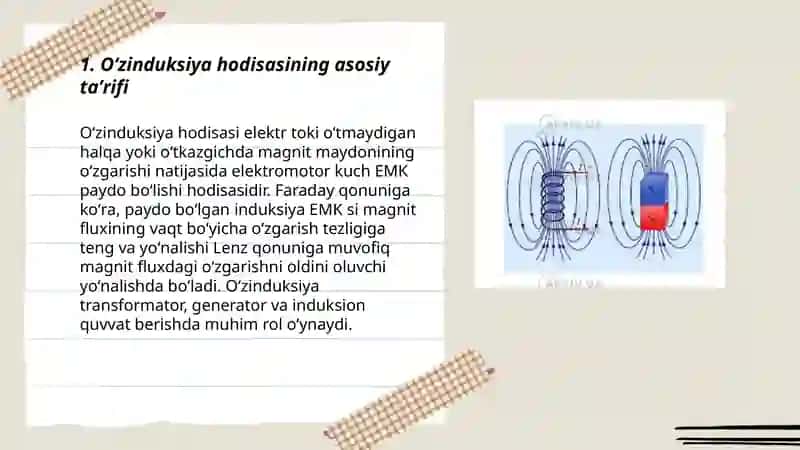 Oʻzinduksiya hodisasi 3