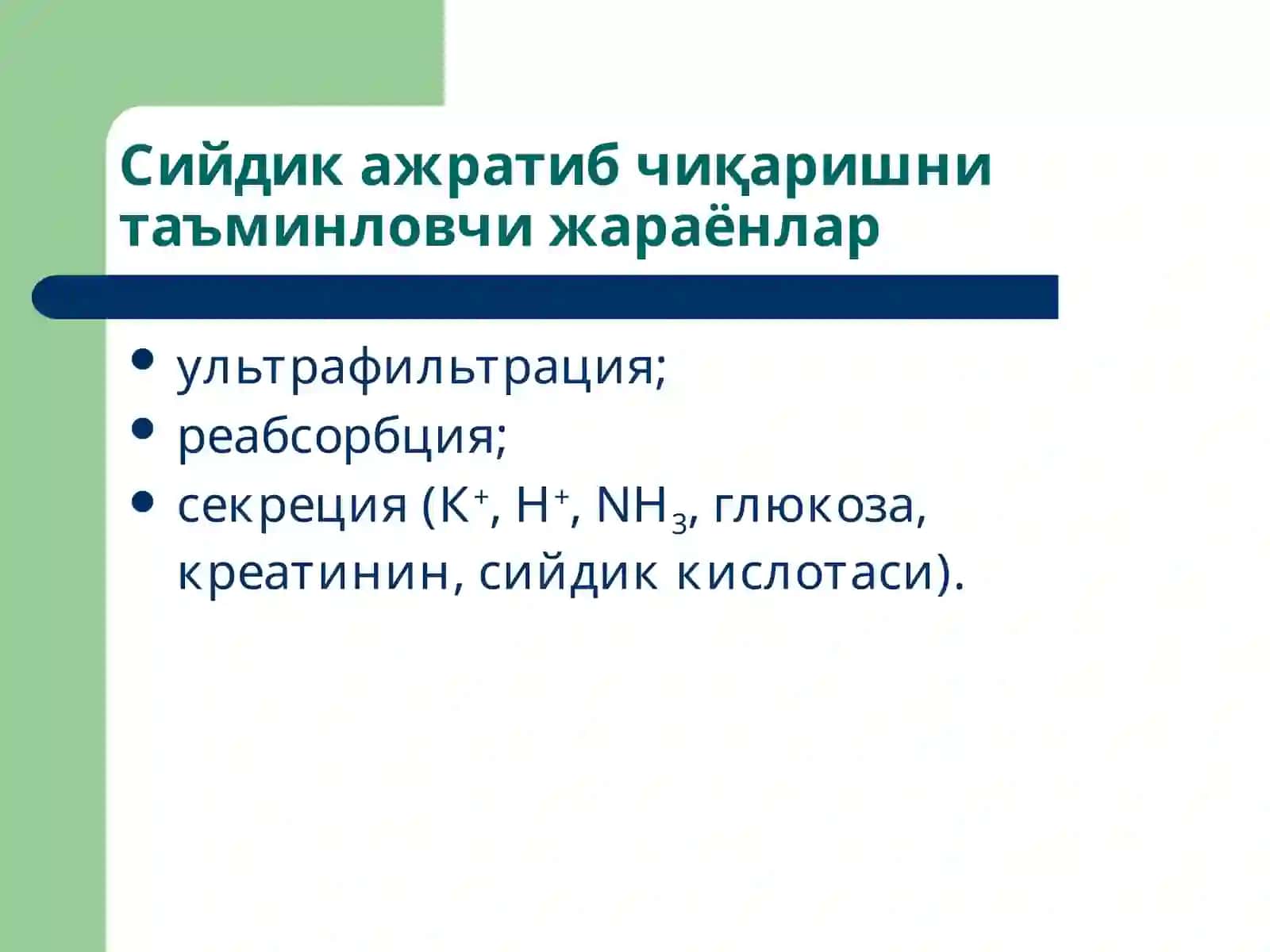 Буйраклар патофизиологияси 3