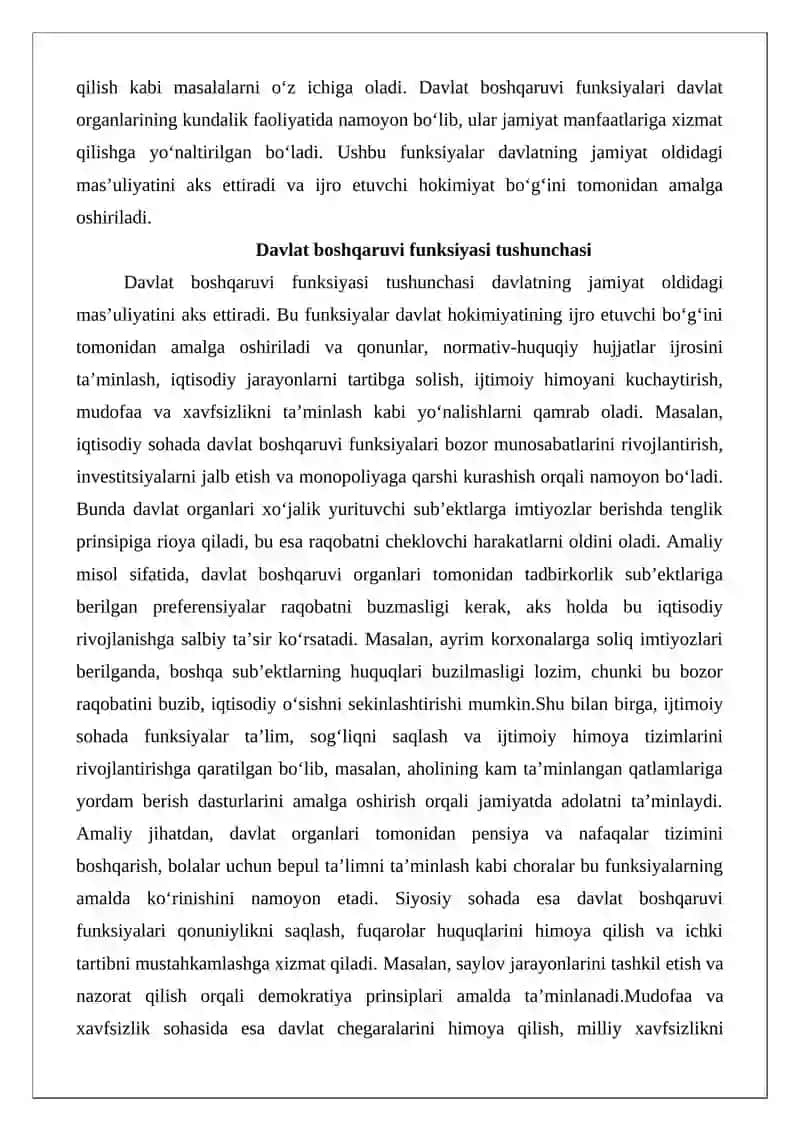 Davlat boshqaruvi funksiyalari 3