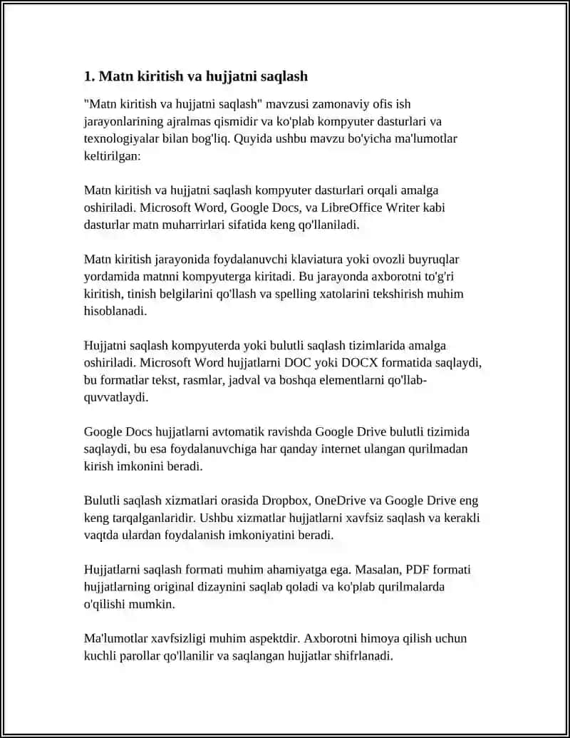 MS WORD MATN MUHARRI BILAN ISHLASH 3