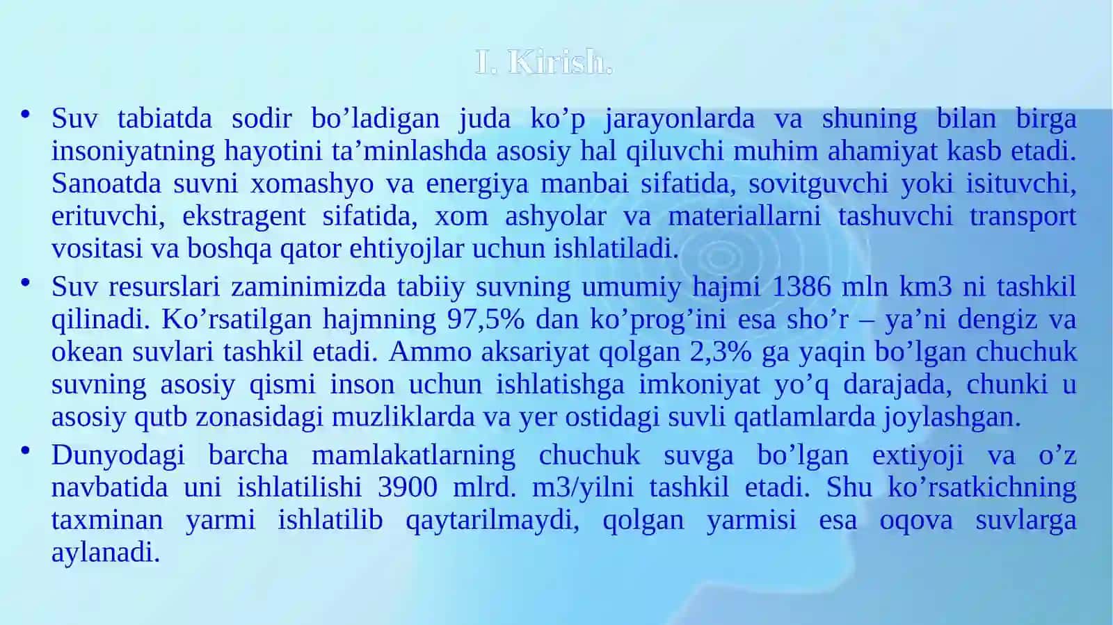 Shahar oqava suvlarini tozalash 3