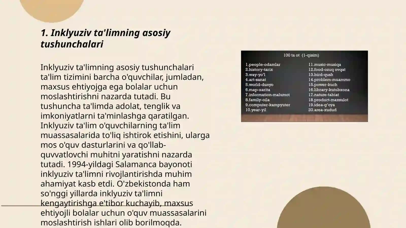 Inklyuziv ta'limning asosiy tushunchalari 3