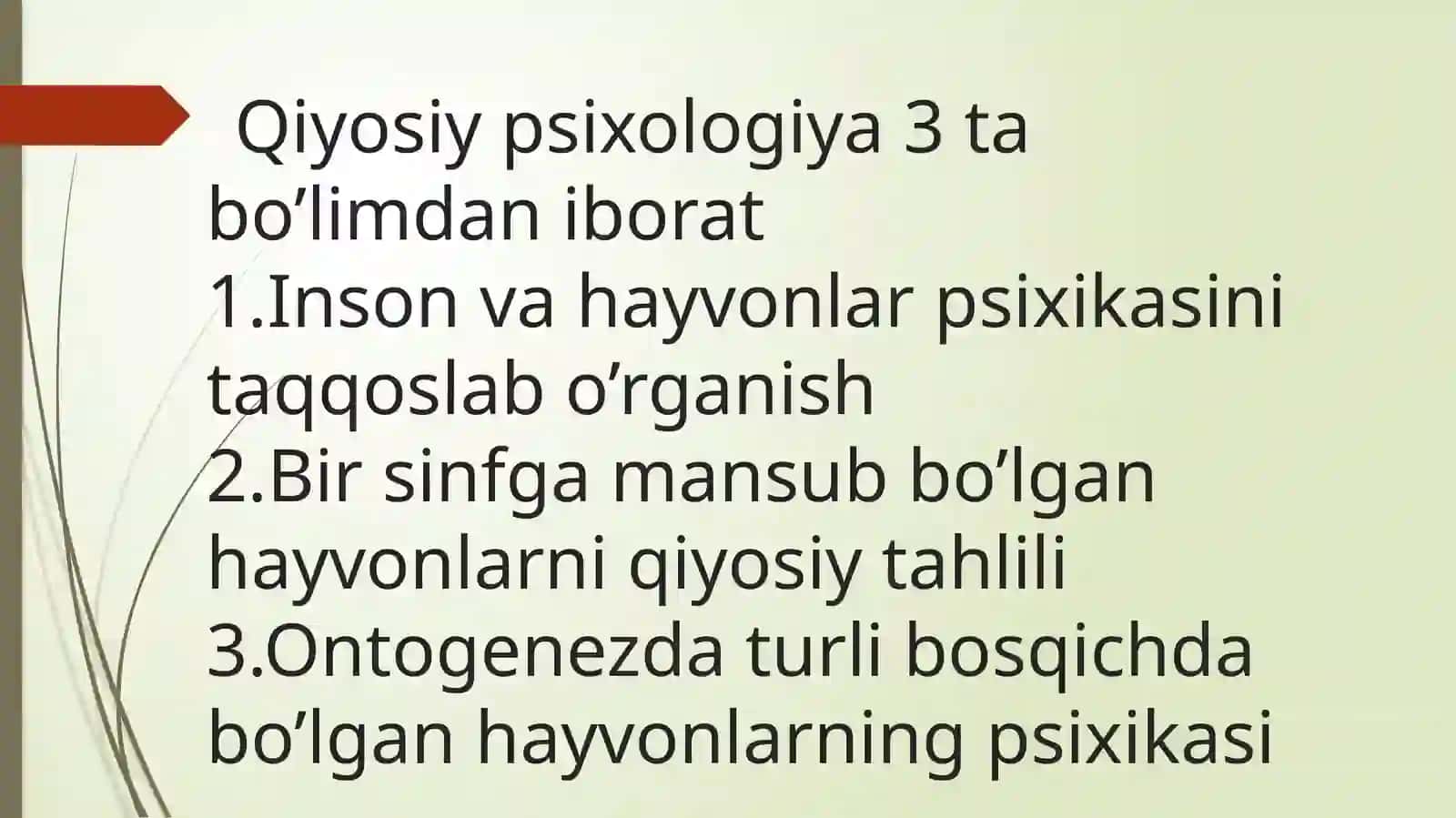 Qiyosiy psixologiya 3