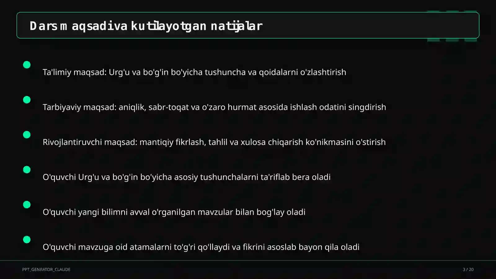 Urg'u va bo'g'in (5-sinf) 3