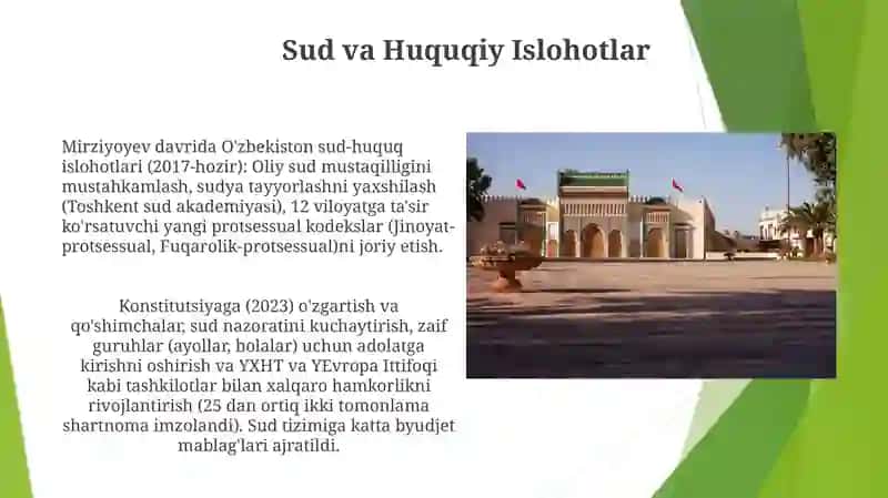 Sud va Huquqiy Islohotlar 3