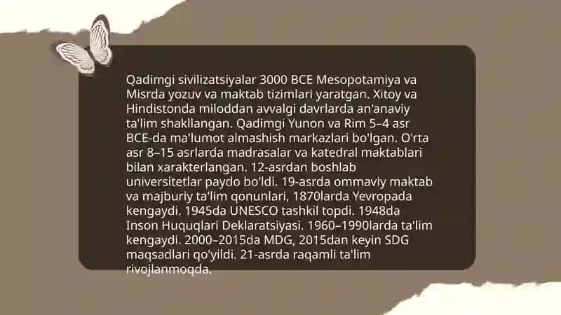 Dunyo talim rivojlanishin tahlili 3