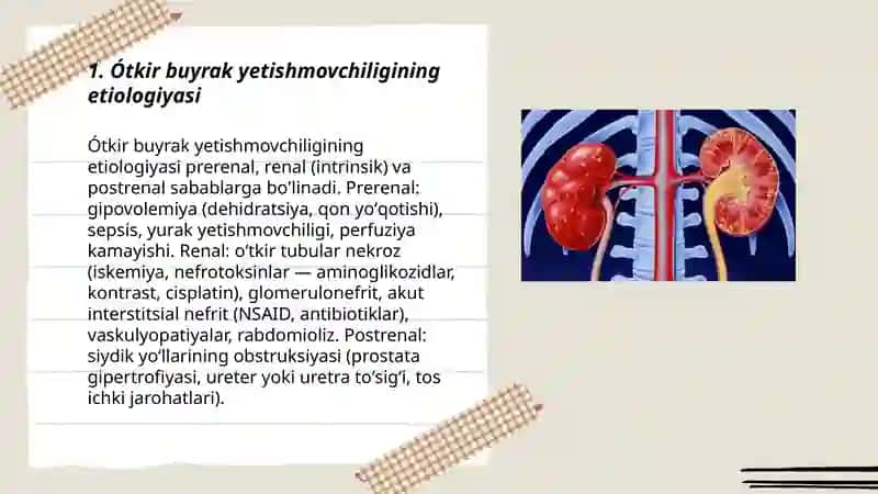 Ótkir va surunkali buyrak yetishmovchiligi 3