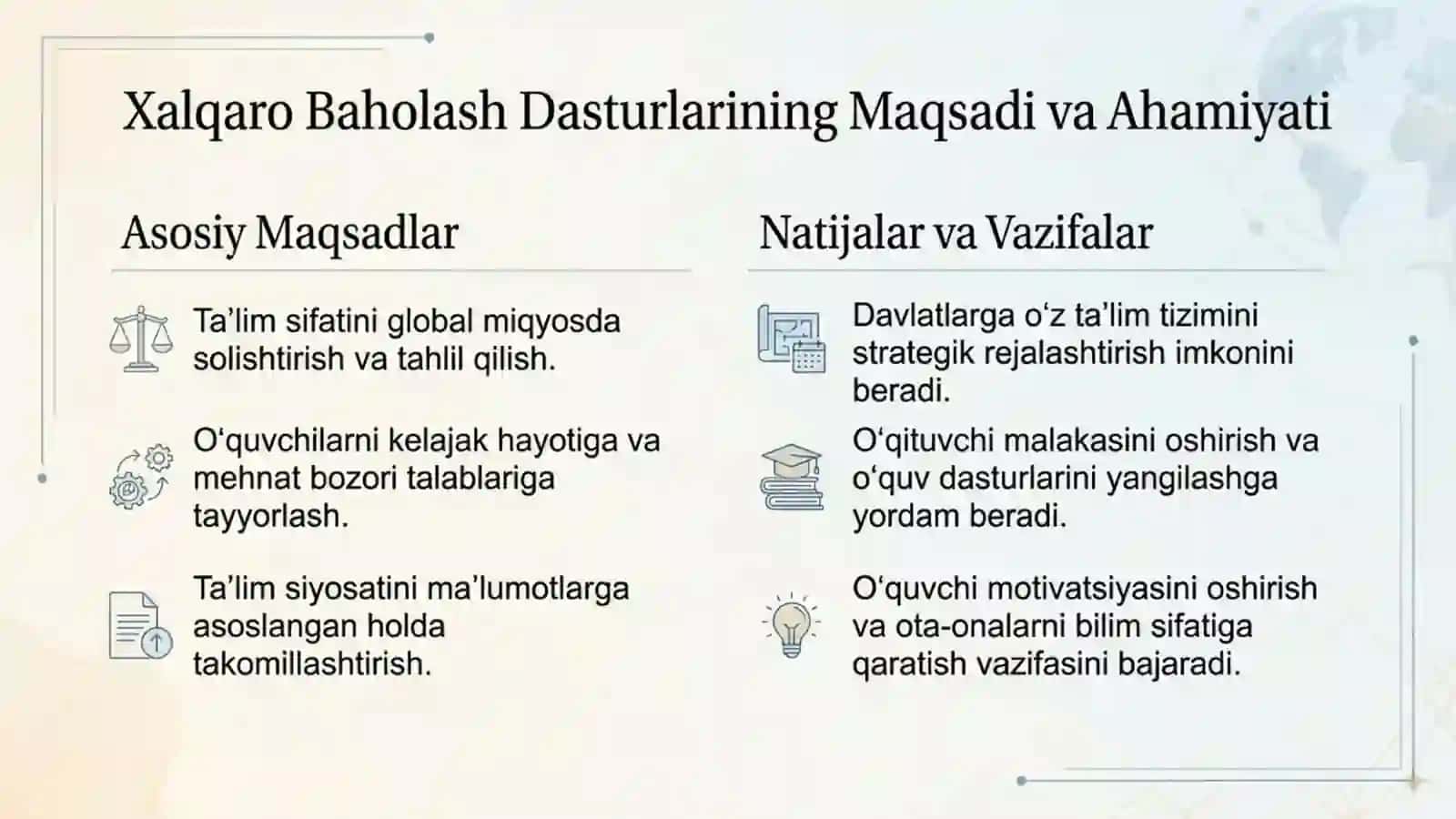 Xalqaro baholash dasturiga doir mashqlar 3