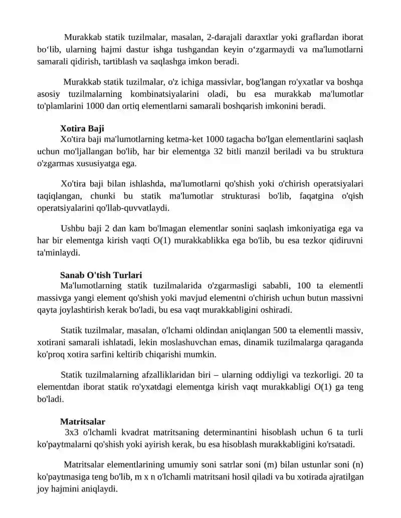 Statikaliq malymotlar tuzulmasi 3