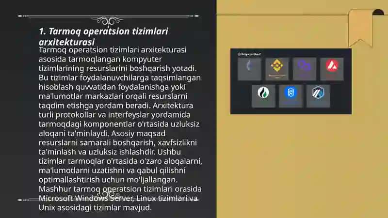 Tarmoq operatsion tizimlari 3