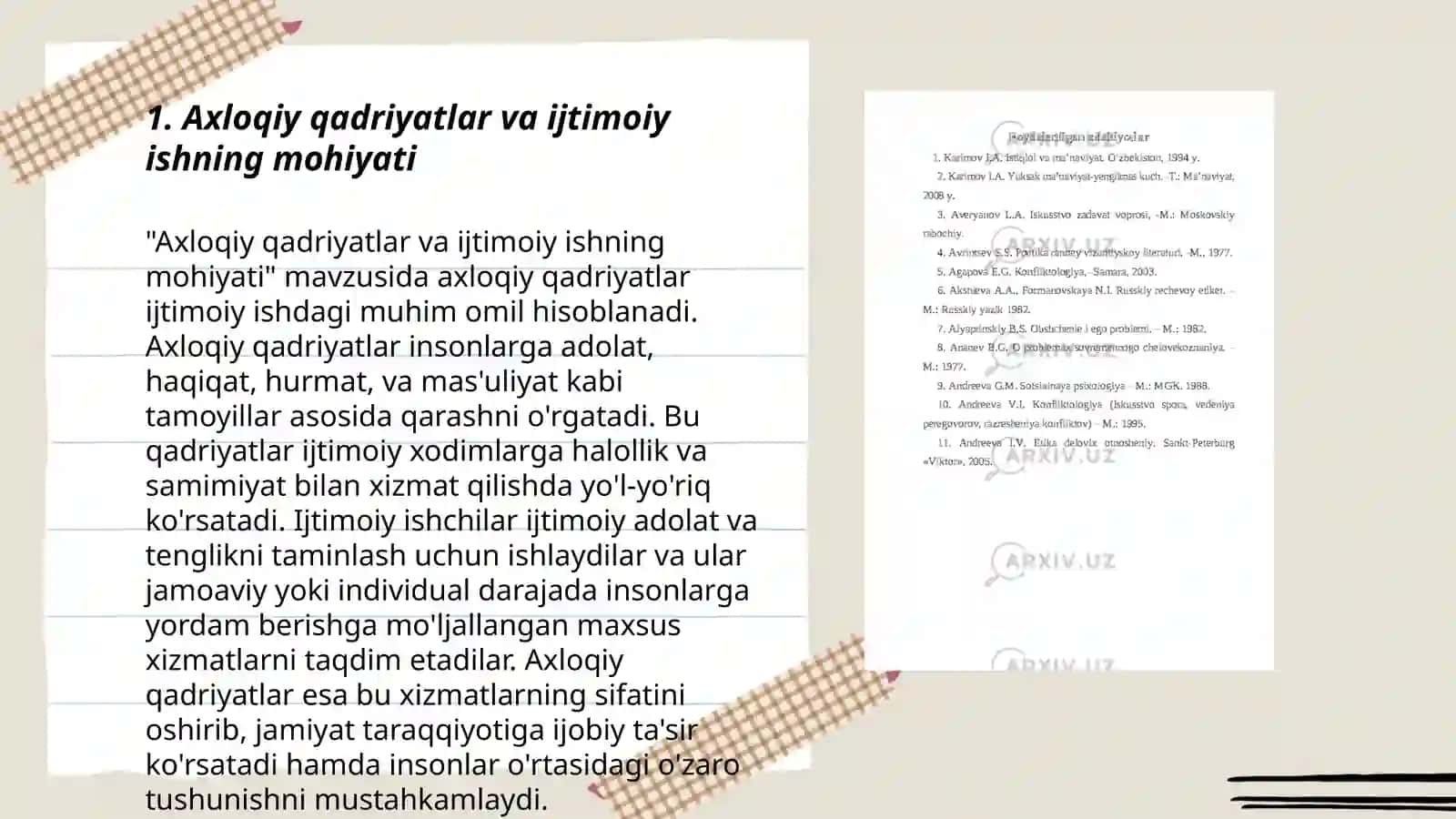 Axloqiy qadriyatlar va ijtimoiy ishning mohiyati 3