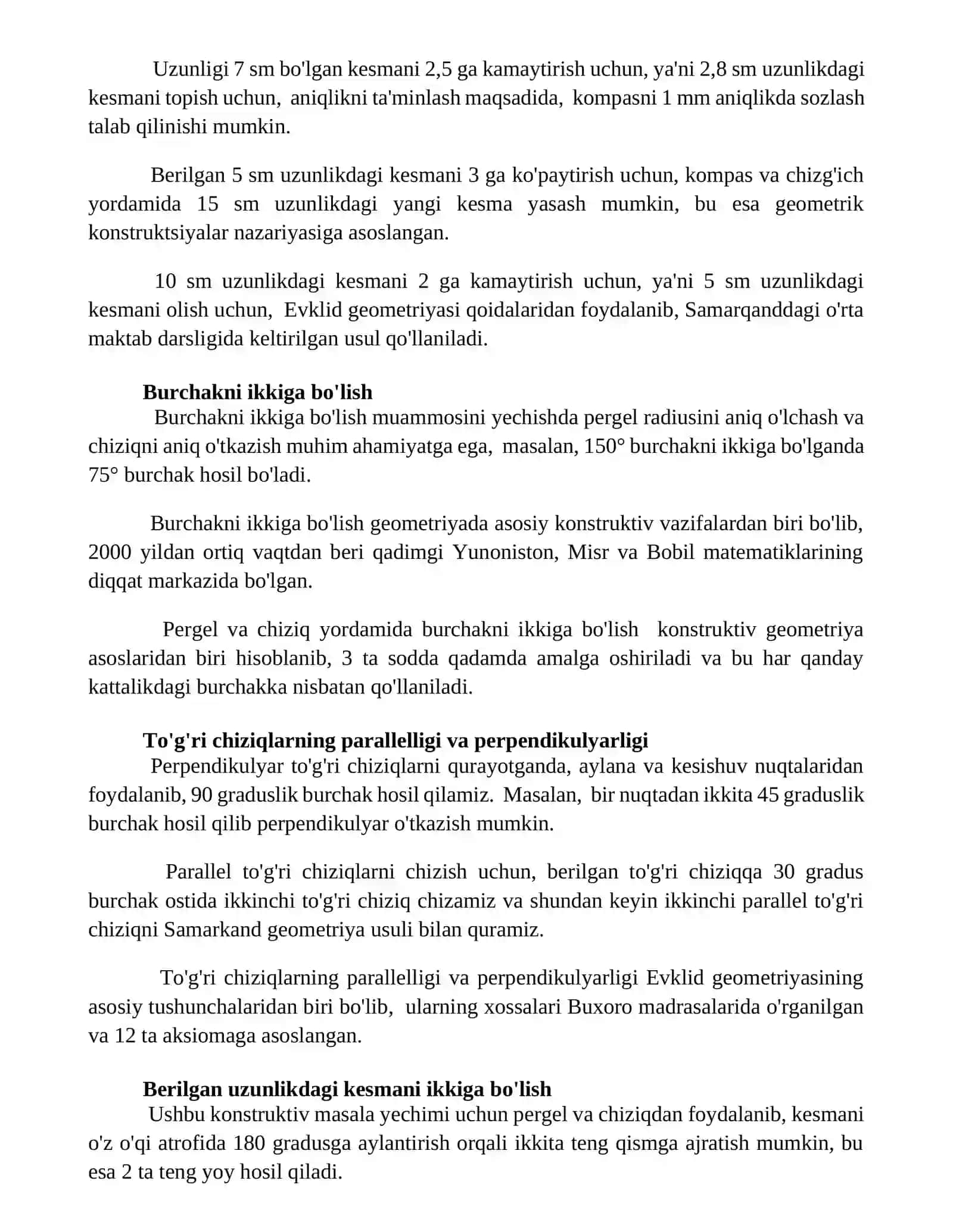 Доиранинг ўлчовлари ва тузилмаси 3