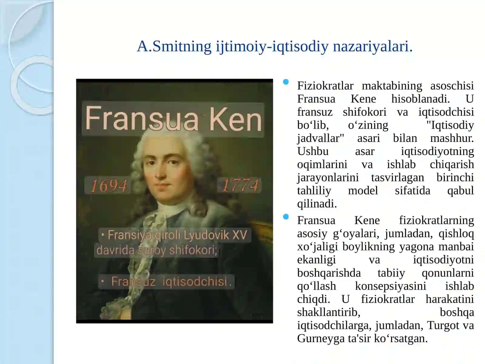 Fiziokratlar iqtisodiy gʻoyalari 3
