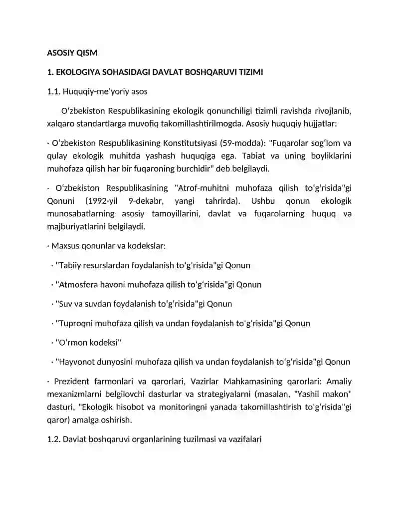 EKOLOGIYA SOHASIDAGI DAVLAT BOSHQARUVI TIZIMI 3