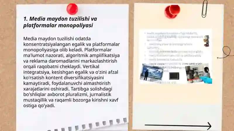 Media maydon tuzilishi va vertual olam,monipulatsiya 3