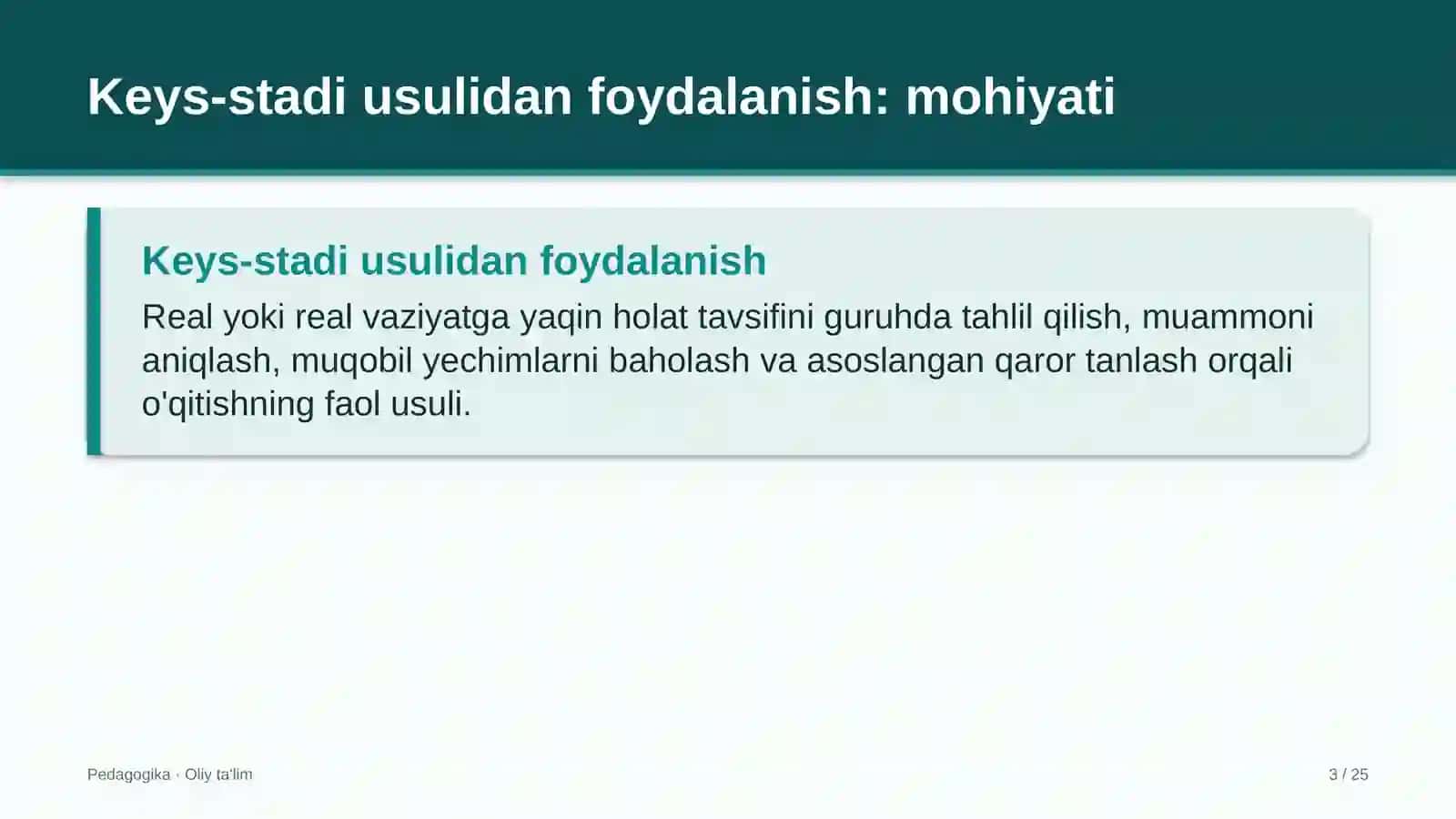 Akademik litseylarda keys-stadi usulidan foydalanish 3
