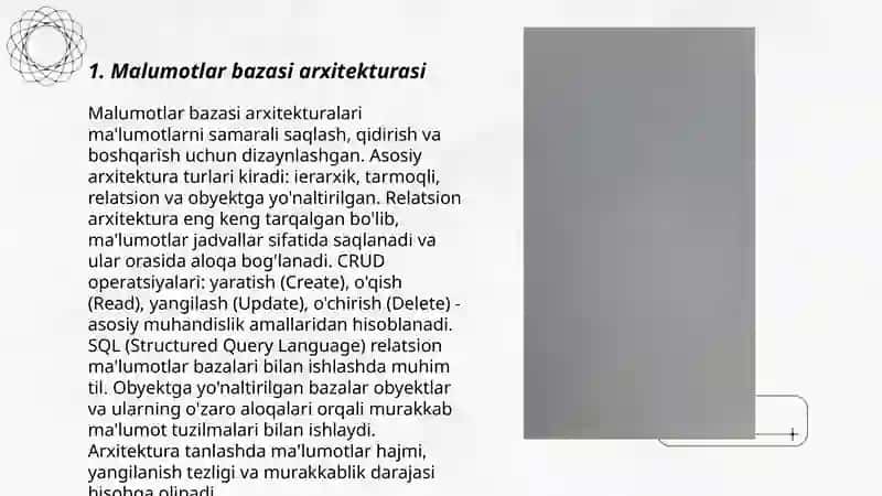 Malumotlar bazasida CRUD amallari 3