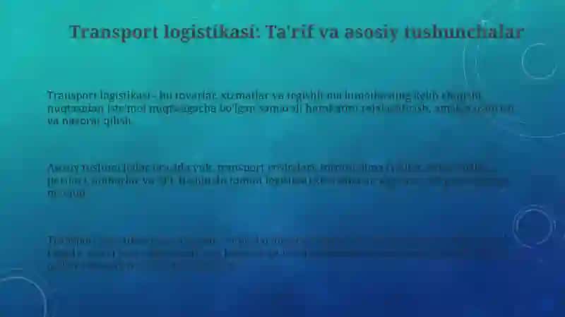 Transport logistikasi 3
