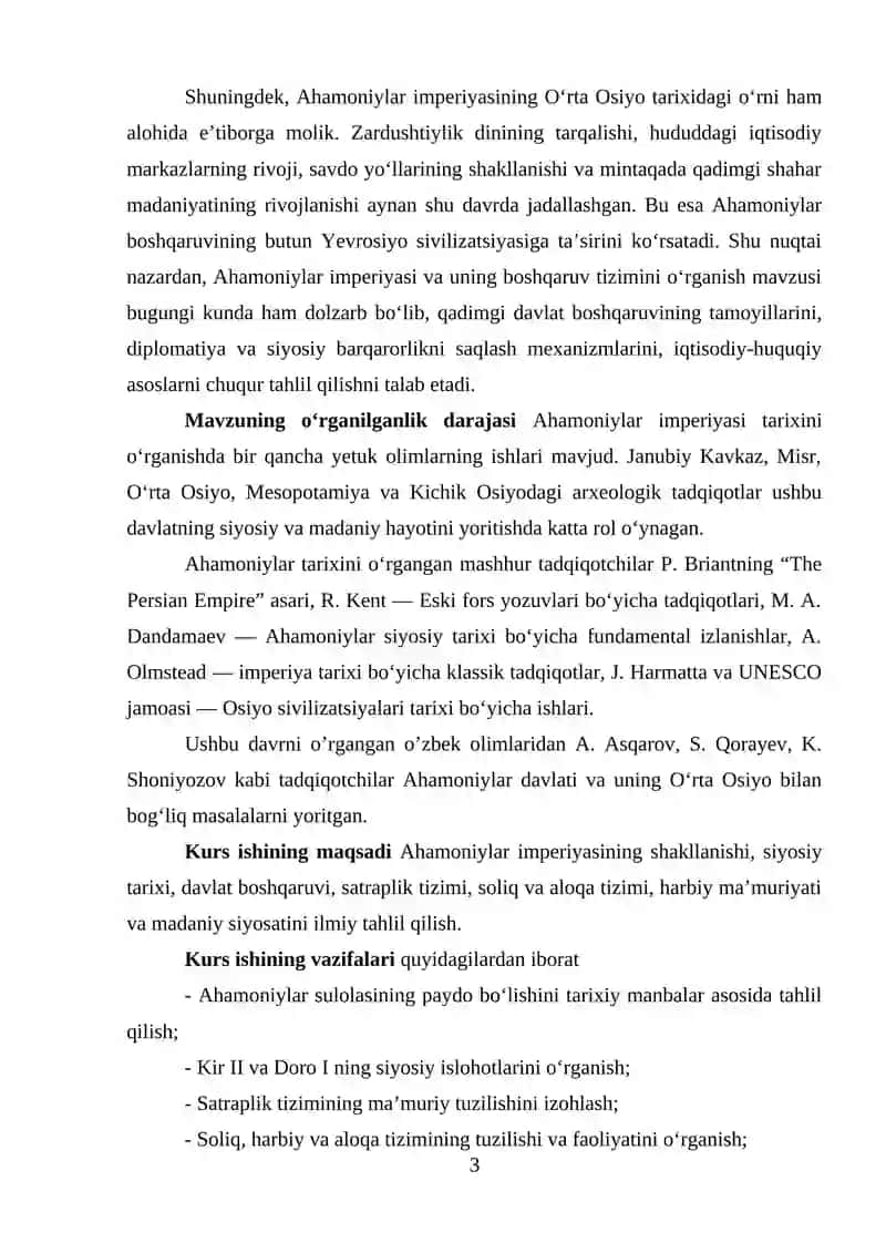 Ahamoniylar Imperiyasi tarixi 3