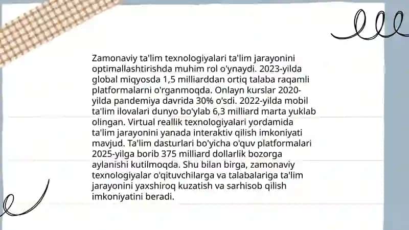 Zamonaviy ta'lim shakllari 3
