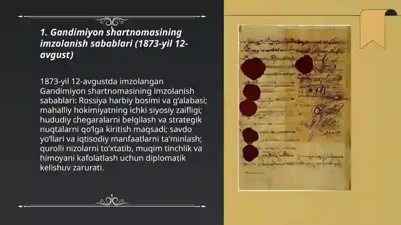 Gandimiyon shartnomasi 3