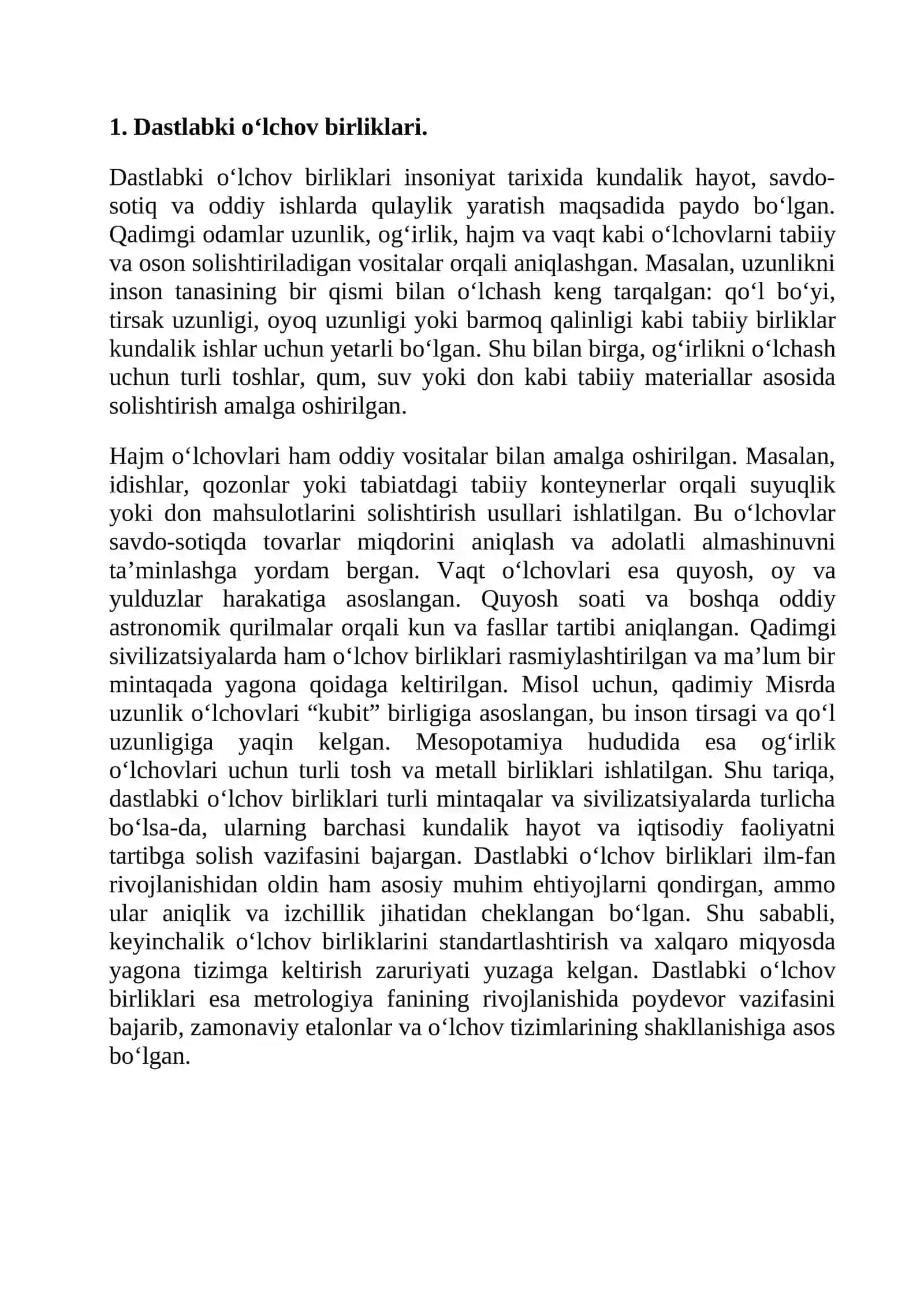 Etalonlarning yaratilish tarixi 3