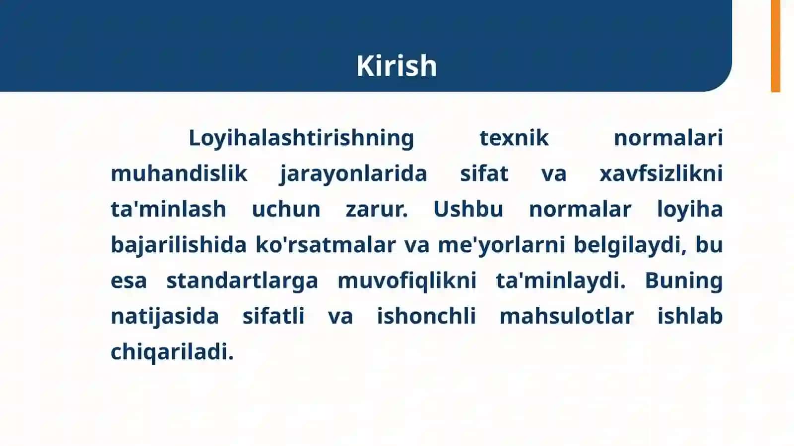 LOYIHALASHTIRISHNING TEXNIK NORMALARI 3