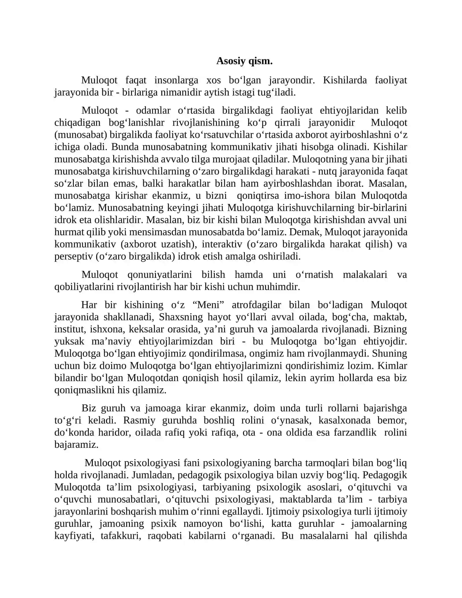Oilada pedagogik muloqot 3