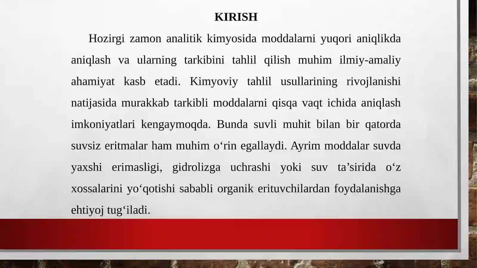 SUVSIZERITMALAR ANALITIK KIMYOSININGASOSLARI 3