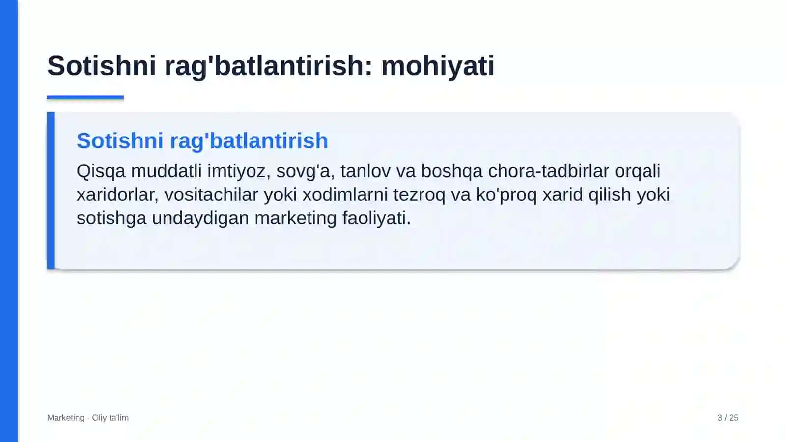 eksport faoliyatida sotishni rag'batlantirish 9786 3