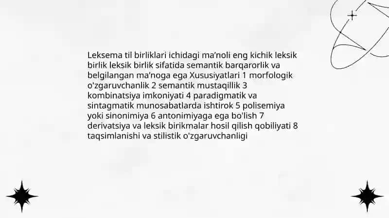 Leksema va uning serqirralik tabiati 3