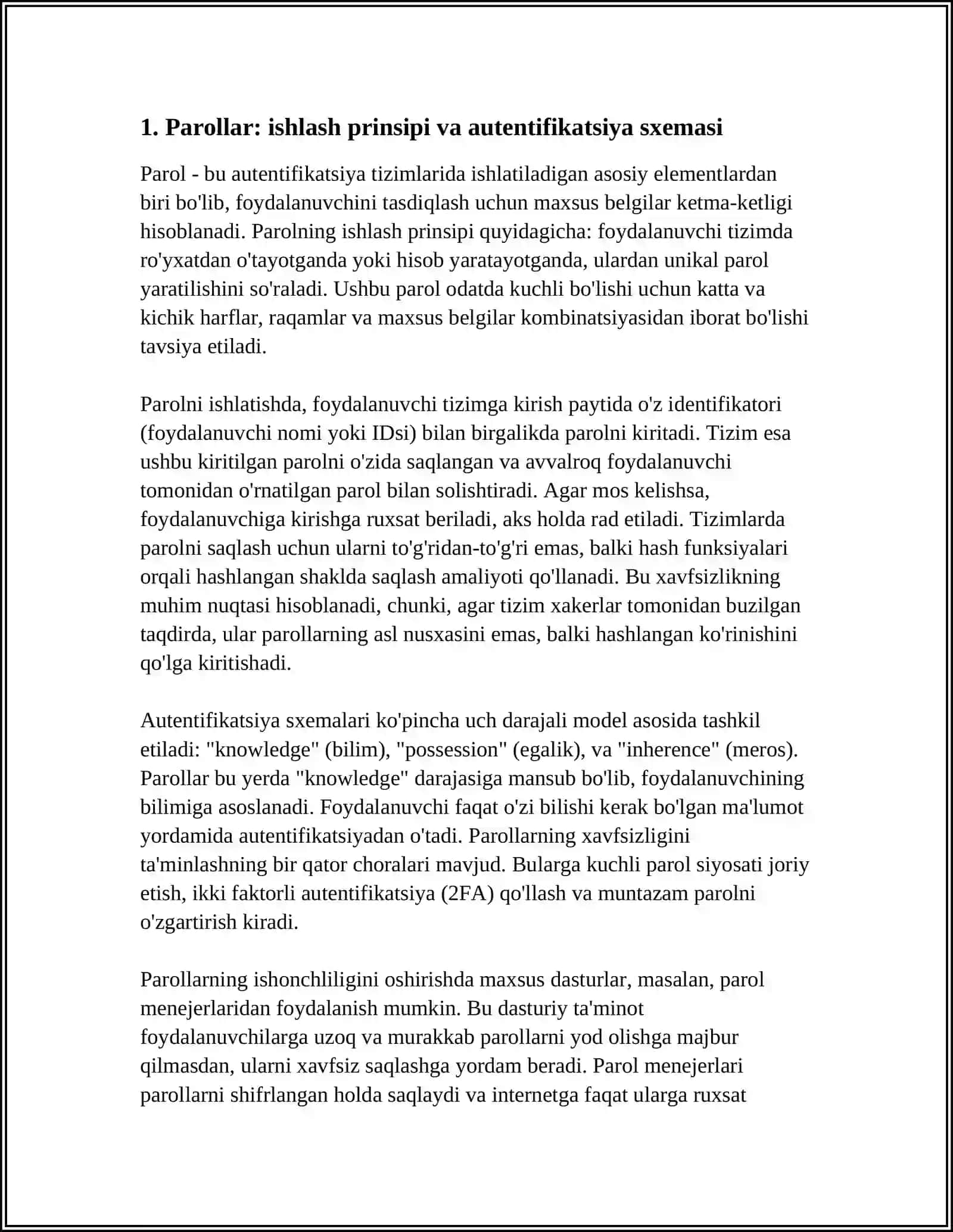 AUTENTIFIKATSIYA TIZIMINING ISHLASH SXEMASINI TUZING 3