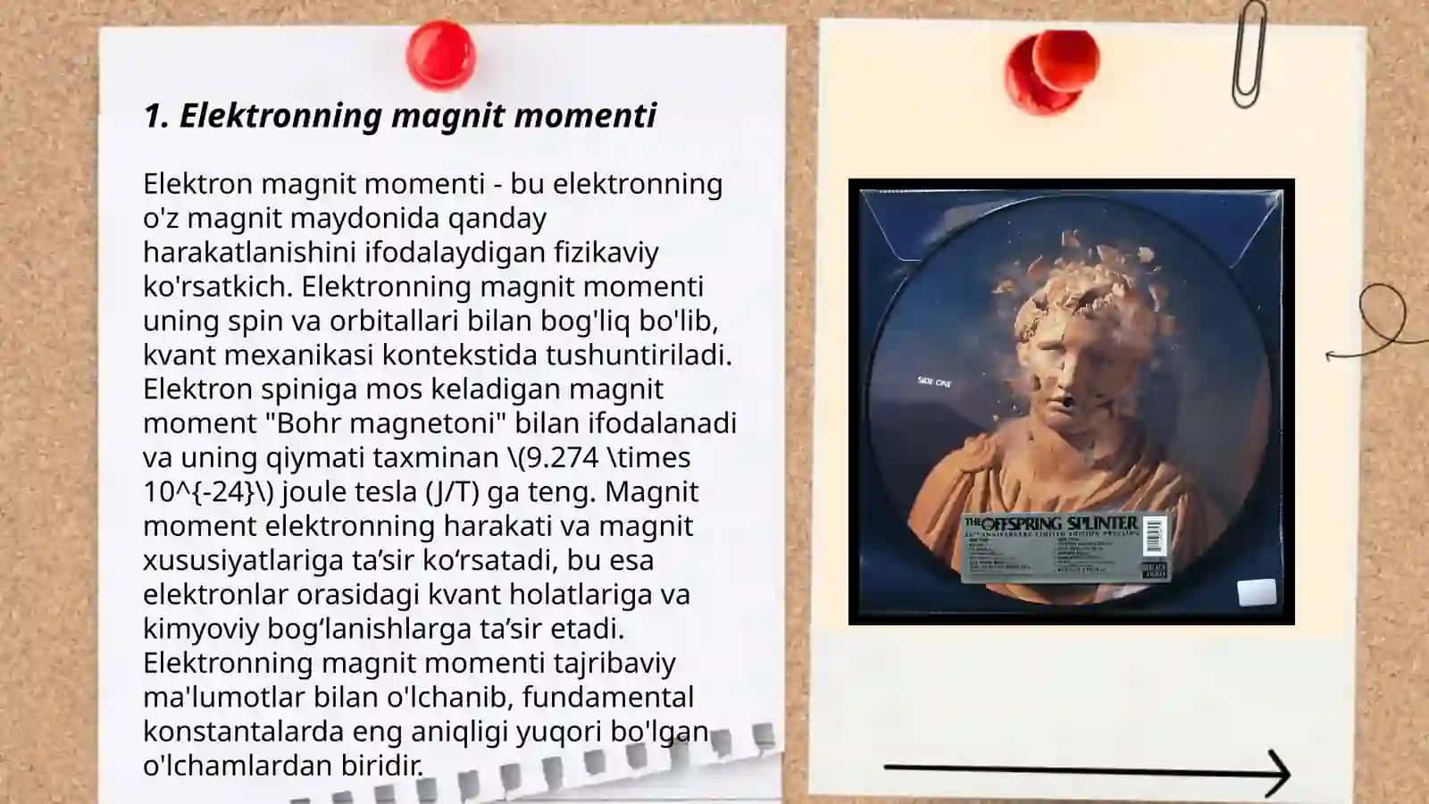 Elektronning magnit va mexanikaviy momentlari 3