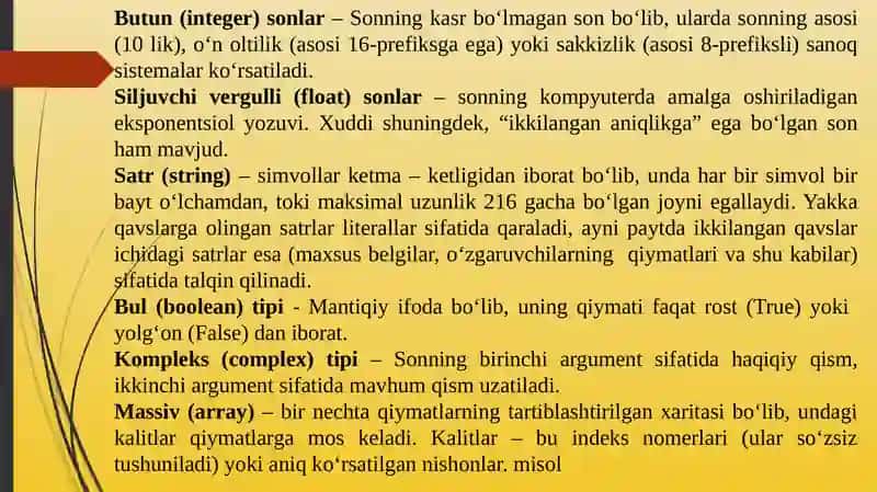 Python da matematik funksiyalar, pythonda arifmetik, mantiqiy operatorlar va ularning tadbiqi 3