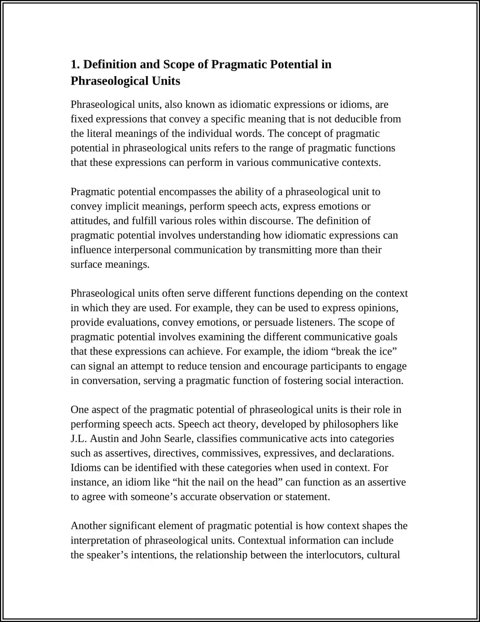 PRAGMATIC POTENTIAL OF ENGLISH PHRASEOLOGICAL UNITS 3