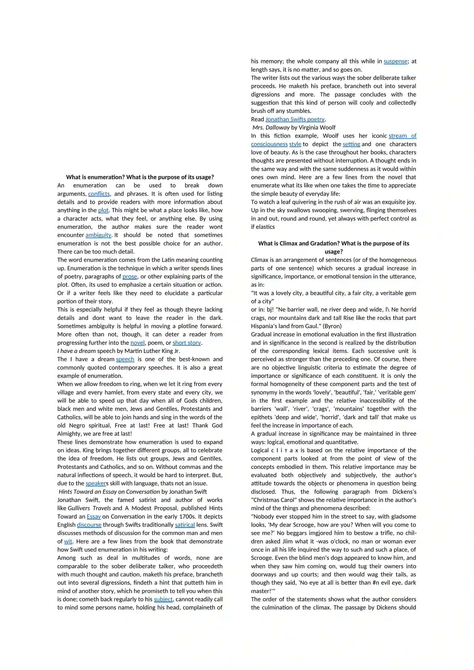 What is Chiasmus? What is the purpose of its usage? 3