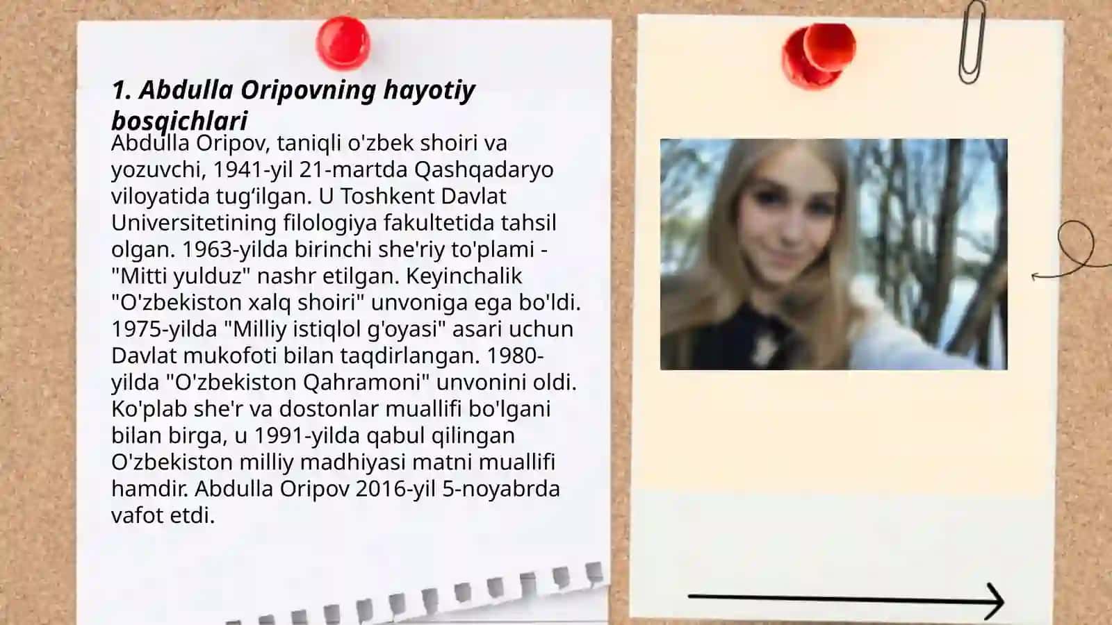 Abdulla Oripov hayoti va ijodi 3