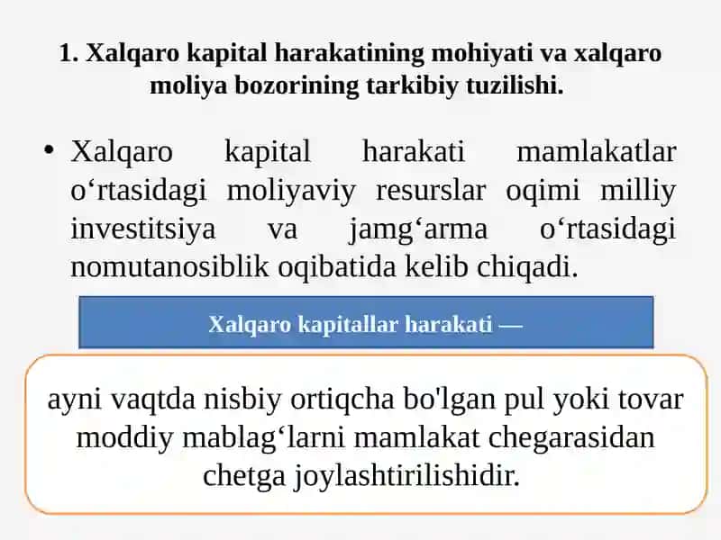 Xalqaro kapital harakati 3