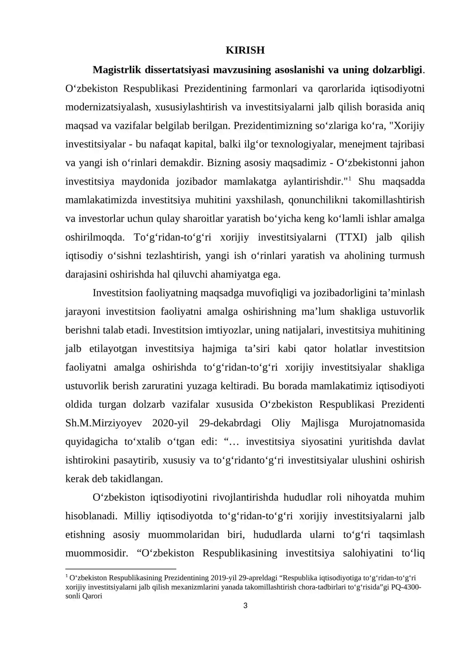 MILLIY IQTISОDIYОTGА TО‘G‘RIDАN-TО‘G‘RI XОRIJIY INVЕSTITSIYАLАRNI JАLB QILISH YО‘NАLISHLАRI 3