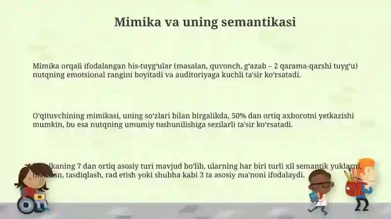 Mimika va uning semantikasi 3