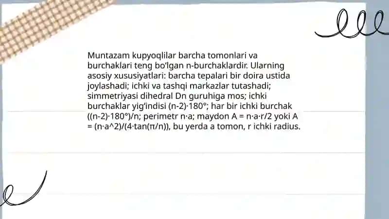 Muntazam kupyoqlilar 3
