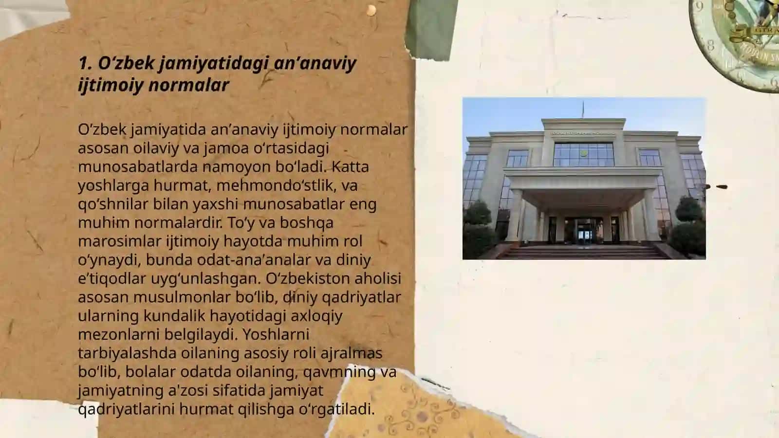 Oʻzbek jamiyatidagi anʼanaviy ijtimoiy normalar 3
