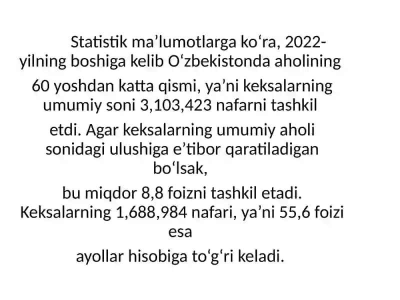 Keksalar bilan ijtimoiy ish 3