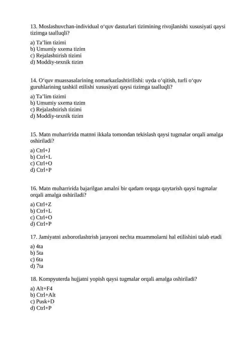 Matn muharriri bilan ishlash 3