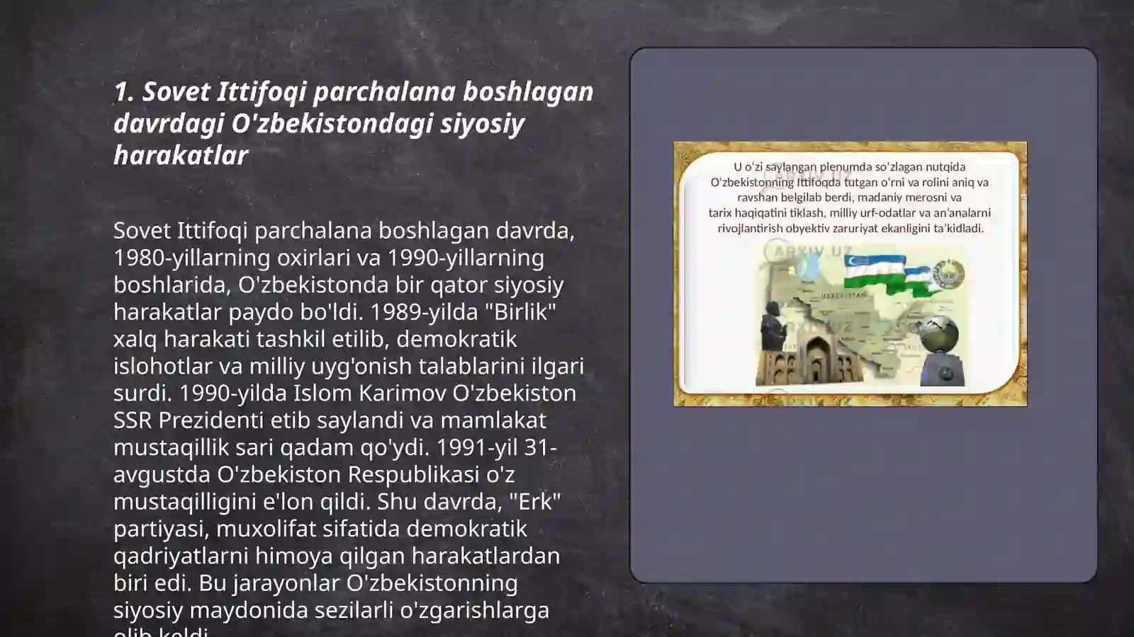 O'zbekistondagi ijtimoiy siyosiy jarayonlar 3