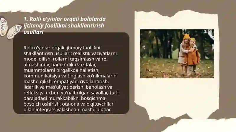 Bolalar ijtimoiy faollikni shakllantirish usullari 3