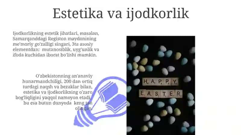 Estetika va ijodkorlik 3