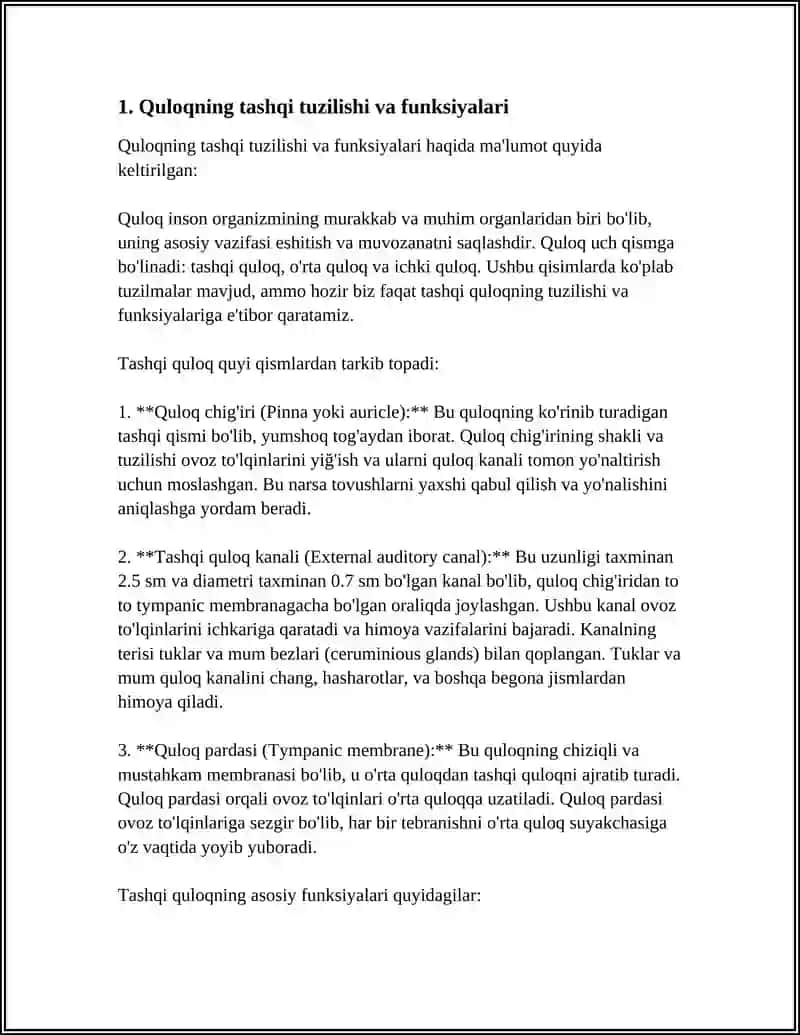 ESHITISH VA MUVOZANAT A'ZOLARI 3