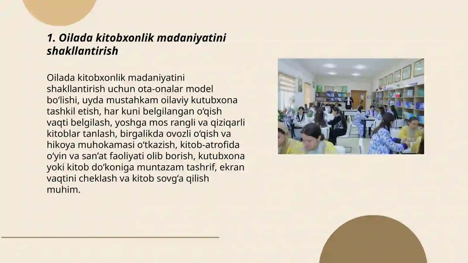 Oilada kitobxonlik madaniyatini shakllantirish 3