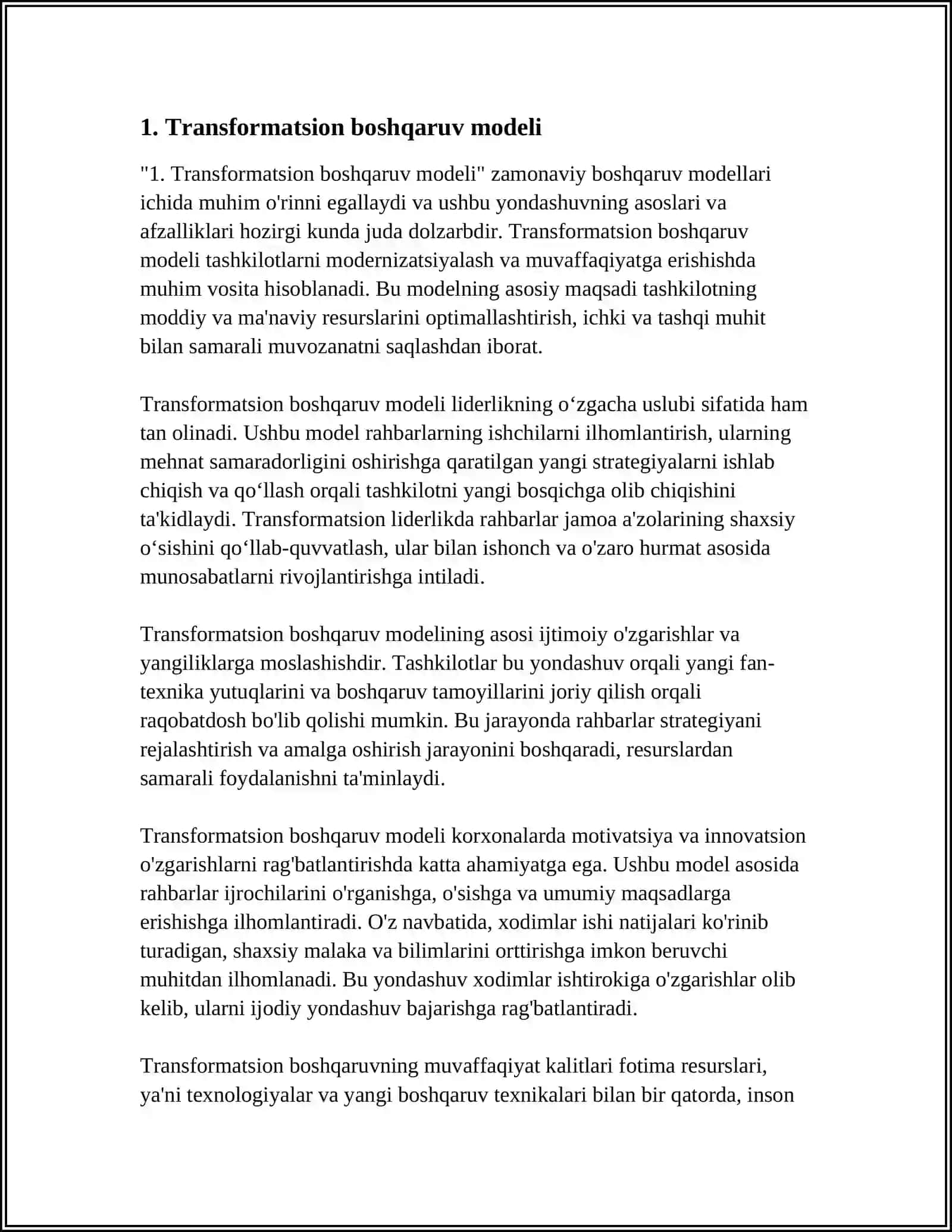 ZAMONAVIY BOSHQARUV MODELLARI 3